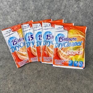 Bounce 15 Minute Dry Cleaner At Home Cleaning Cloths Outdoor Fresh Lot of 5